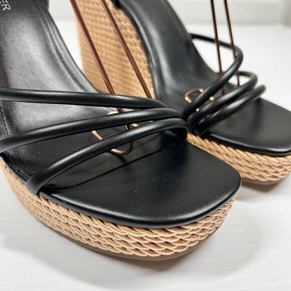 Marc Fisher Womens Size 10M Zeki Strappy Ankle Strap Wedge Heels Shoes BHFO 5777 - Picture 5 of 13